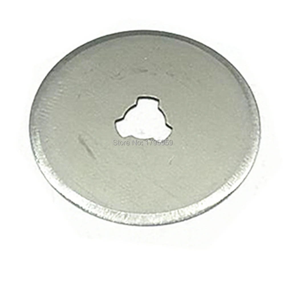 Лезвие вращающегося резака 45 мм для квилтинга, шитья, ткани, кожи, бумаги, режущие инструменты 45 мм * 8 мм * 0,3 мм
Лезвие вращающегося резака 45 мм для квилтинга, шитья, ткани, кожи, бумаги, режущие инструменты 45 мм * 8 мм * 0,3 мм