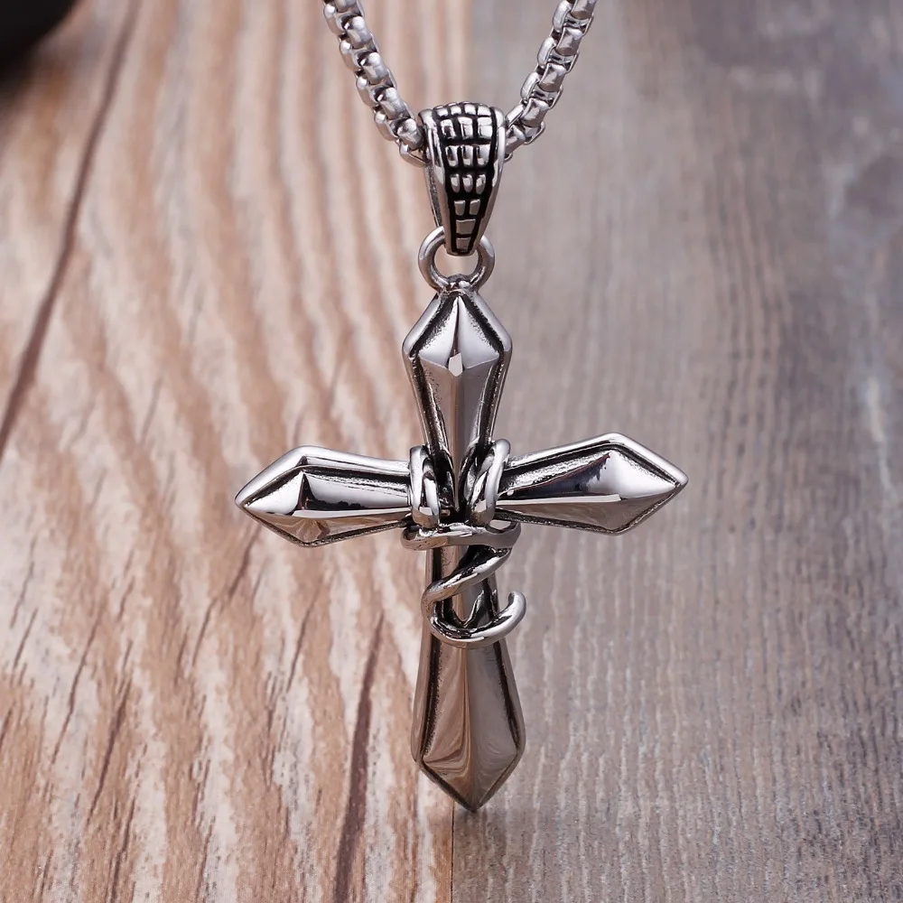 HaoYi Stainless Steel Cross Pendant Necklace Punk Men Fashion Rock Jewelry Accessories
HaoYi Stainless Steel Cross Pendant Necklace Punk Men Fashion Rock Jewelry Accessories