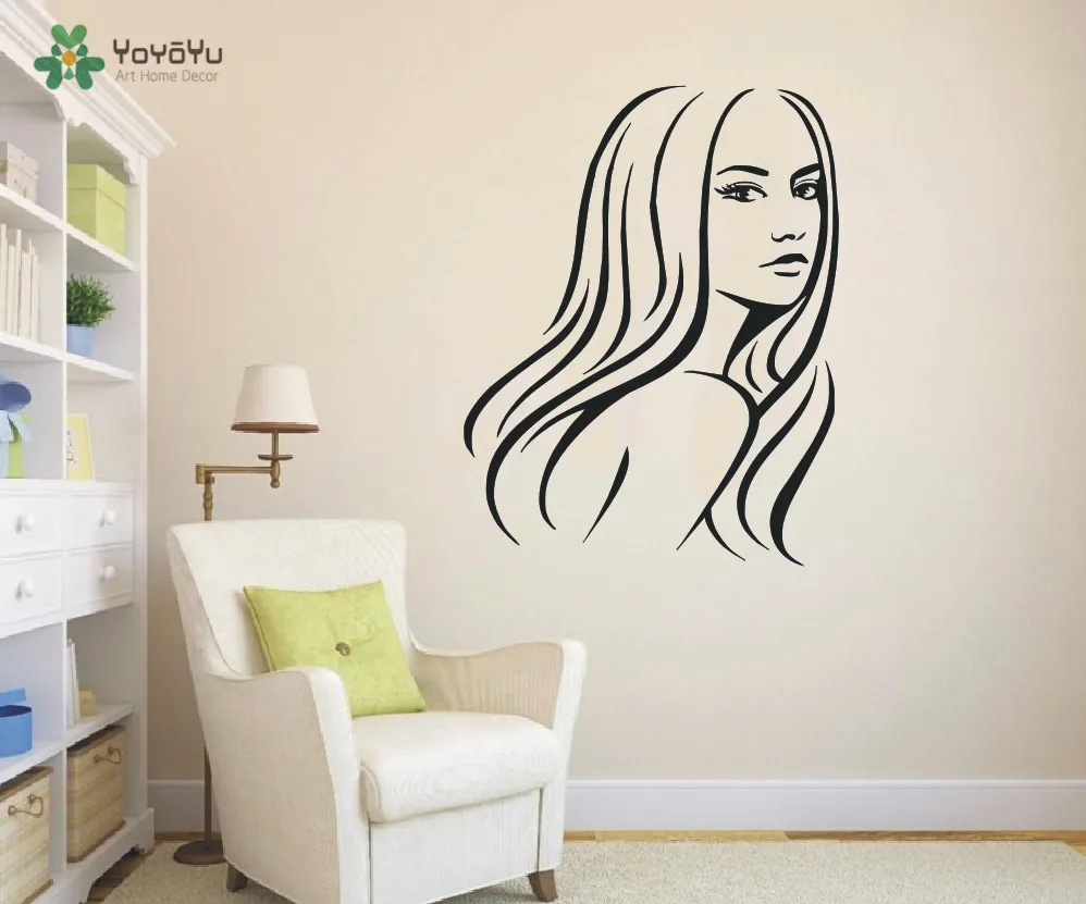 Home Decor Hair Beauty Salon Girl Wall Decal Hair Stylist Woman Wall Art Sticker Removable Salon Living Room Wall Decal YO-9
Home Decor Hair Beauty Salon Girl Wall Decal Hair Stylist Woman Wall Art Sticker Removable Salon Living Room Wall Decal YO-9