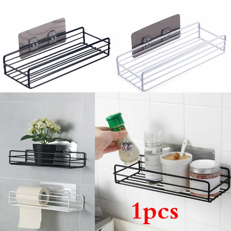 Wrought Iron Bathroom Shelf Wash Rack Free Punching Wall Hanging Kitchen Spice Storage Rack Hanging Basket
Wrought Iron Bathroom Shelf Wash Rack Free Punching Wall Hanging Kitchen Spice Storage Rack Hanging Basket