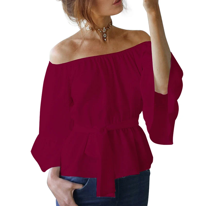 Newly Women Off Shoulder Tops Loose Slim Fit Pullover Solid Casual Tops for Summer m99
Newly Women Off Shoulder Tops Loose Slim Fit Pullover Solid Casual Tops for Summer m99