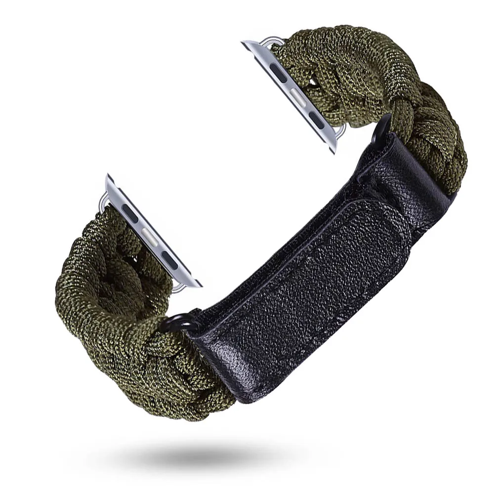 Woven Rope Nylon Strap for Apple Watch Band 44mm 40mm 38mm 42mm Outdoor Sport Survival Bracelet for iWatch SE/6/5/4/3/2/1 Belt
Woven Rope Nylon Strap for Apple Watch Band 44mm 40mm 38mm 42mm Outdoor Sport Survival Bracelet for iWatch SE/6/5/4/3/2/1 Belt