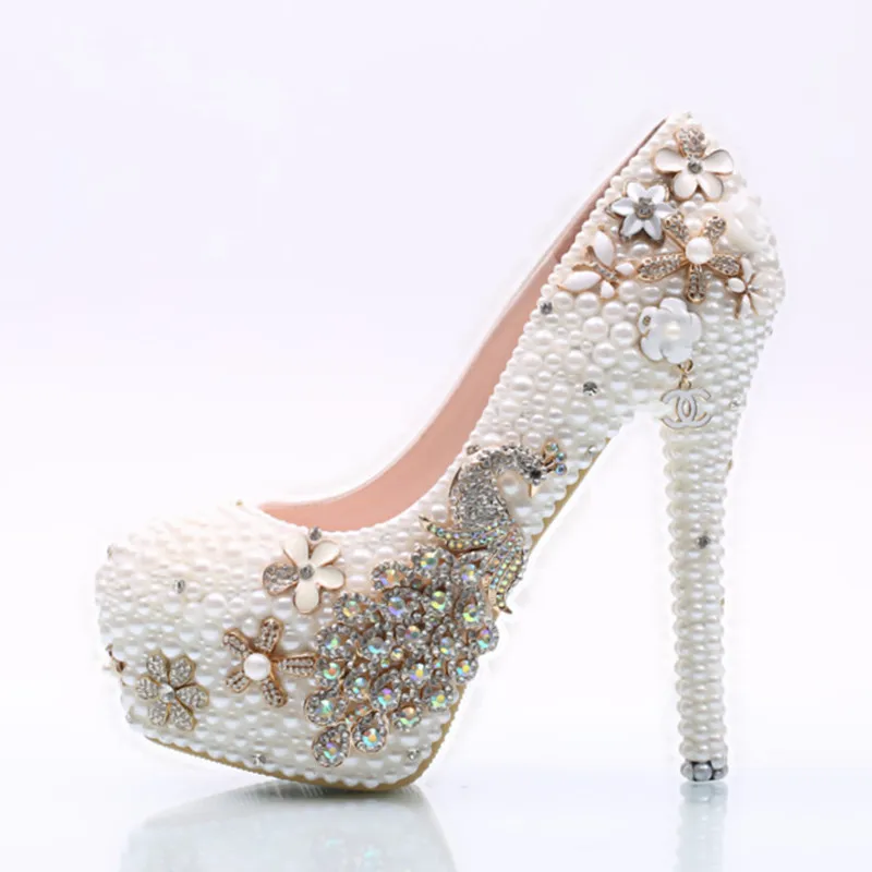 White Phoenix Girl Crystal Wedding Shoes High Heel Drill Waterproof Table With Bride Shoes Pearl Bridesmaid Wedding Banquet Shoe
White Phoenix Girl Crystal Wedding Shoes High Heel Drill Waterproof Table With Bride Shoes Pearl Bridesmaid Wedding Banquet Shoe