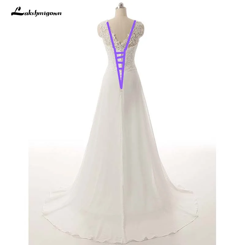 Sexy Chiffon Beach Wedding Dress Boho Cheap Robe Court Train Lace Up Bridal Dress with Applique Vestido De Novia
Sexy Chiffon Beach Wedding Dress Boho Cheap Robe Court Train Lace Up Bridal Dress with Applique Vestido De Novia