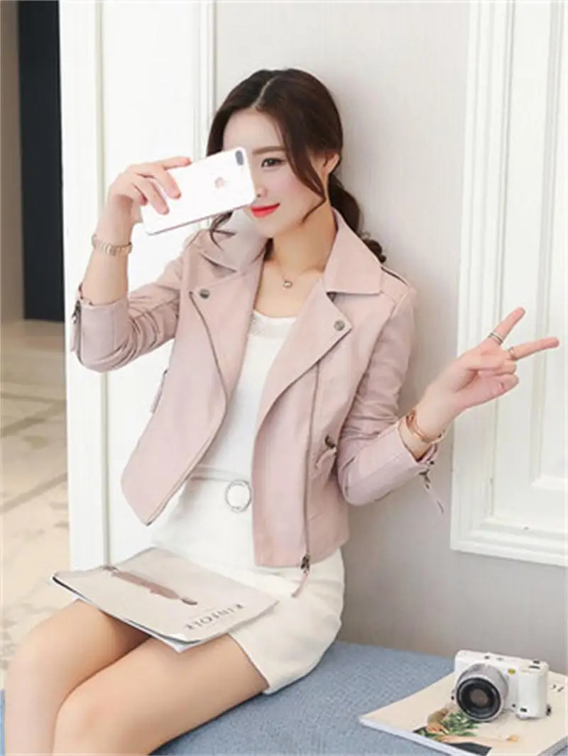 Leather jacket female new student chic jacket is thin spring and autumn short fashion women's leather jacket trend female Wild
Leather jacket female new student chic jacket is thin spring and autumn short fashion women's leather jacket trend female Wild