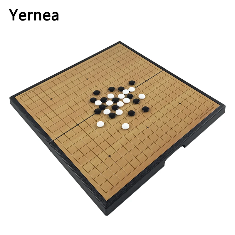 Yernea Foldable Chess Magnetic Game of Go Board Game Chess Set Pieces Full Set Plastic 38*38 *2.8CM Size entertainment Gift
Yernea Foldable Chess Magnetic Game of Go Board Game Chess Set Pieces Full Set Plastic 38*38 *2.8CM Size entertainment Gift