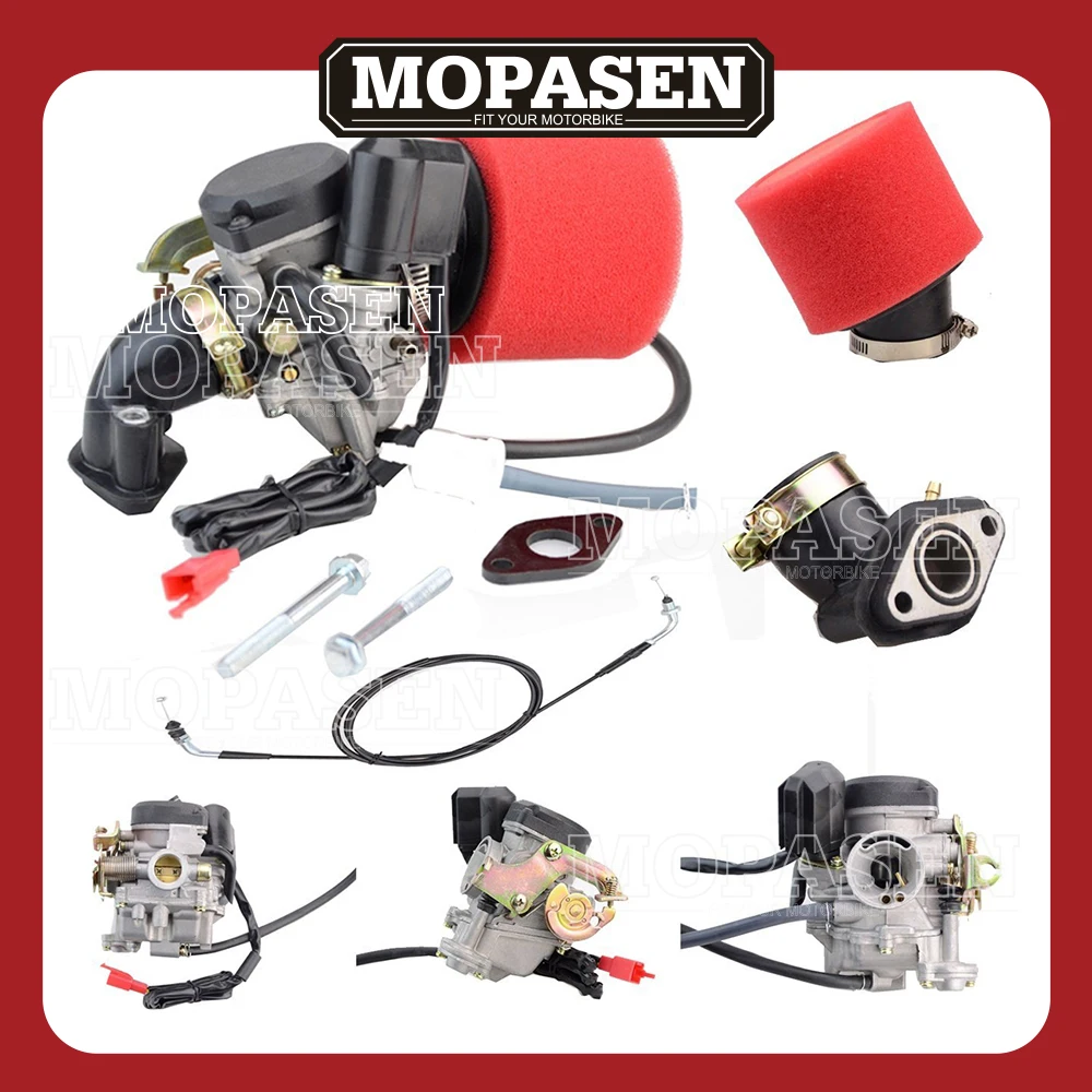 Motorcycle Carburetor Air Filter Intake Maniold Throttle Cable for GY6 50CC Scooter Go Karts Moped Motorbike Accessories
Motorcycle Carburetor Air Filter Intake Maniold Throttle Cable for GY6 50CC Scooter Go Karts Moped Motorbike Accessories