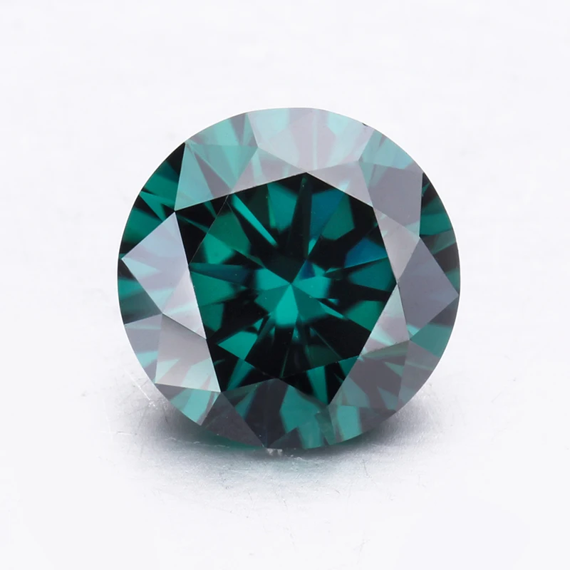 Green color Round Brilliant Cut 1ct 6.5mm Lab Created Moissanites stone for Ring.
Green color Round Brilliant Cut 1ct 6.5mm Lab Created Moissanites stone for Ring.