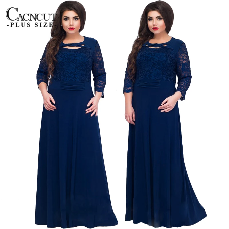 5XL 6XL New Lace Patchwork Maxi Dress Long Plus Size Vintage Ladies Evening Party Dresses Large Size 2019 Spring Robe Clothing
5XL 6XL New Lace Patchwork Maxi Dress Long Plus Size Vintage Ladies Evening Party Dresses Large Size 2019 Spring Robe Clothing