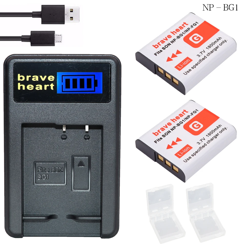 2x bateria NP BG1 FG1 батарея NPBG1 NPFG1 + зарядное устройство для SONY DSC H3 H7 H9 H10 H20 H50 H55 H70|np-bg1