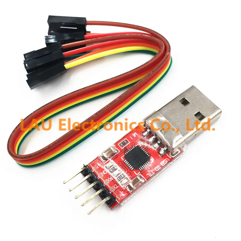 Красный 5 шт. модуль CP2102 USB для TTL serial UART STC кабель загрузки PL2303 обновление линии Super
