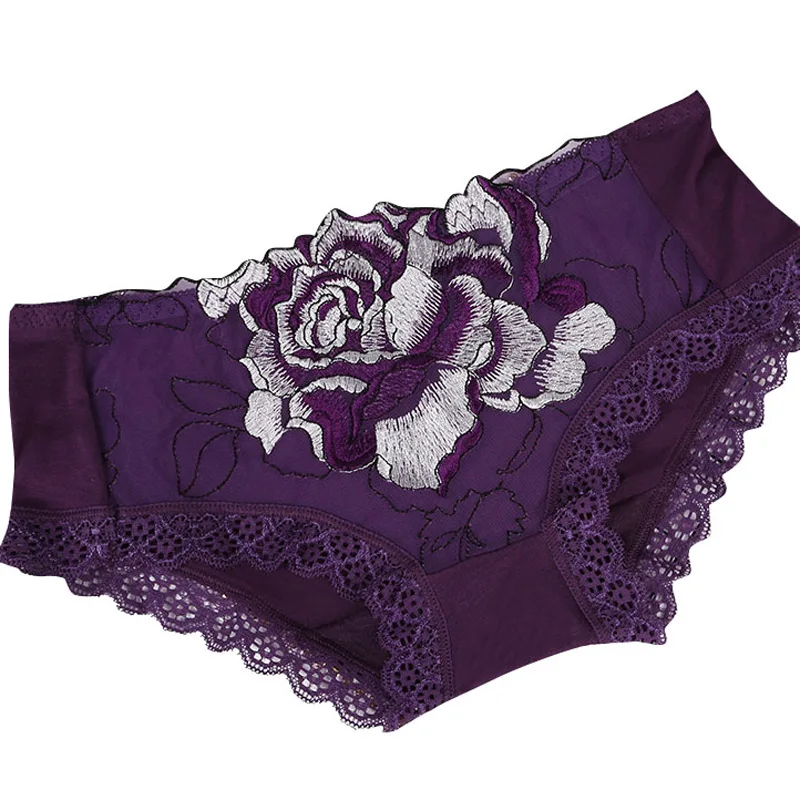Sexy Panties Women Embroidery Lace Floral Briefs Panty Low Waist Hollow Out Cotton Crotch Ladies Underwear Lingerie Intimates
Sexy Panties Women Embroidery Lace Floral Briefs Panty Low Waist Hollow Out Cotton Crotch Ladies Underwear Lingerie Intimates