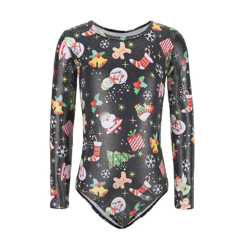Children Girl Long-sleeved Christmas Santa Claus pattern body suit ballet gymnastics dance practice dance clothes new
Children Girl Long-sleeved Christmas Santa Claus pattern body suit ballet gymnastics dance practice dance clothes new