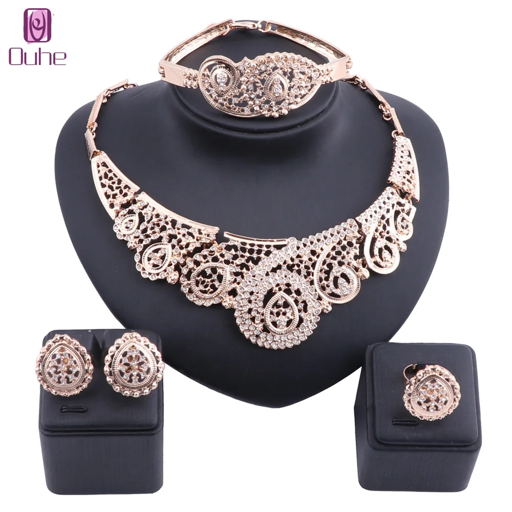 Nigerian Wedding Woman Accessories Crystal Necklace Jewelry Set Brand Dubai Gold Jewelry Set Wholesale italian Jewelry Sets
Nigerian Wedding Woman Accessories Crystal Necklace Jewelry Set Brand Dubai Gold Jewelry Set Wholesale italian Jewelry Sets