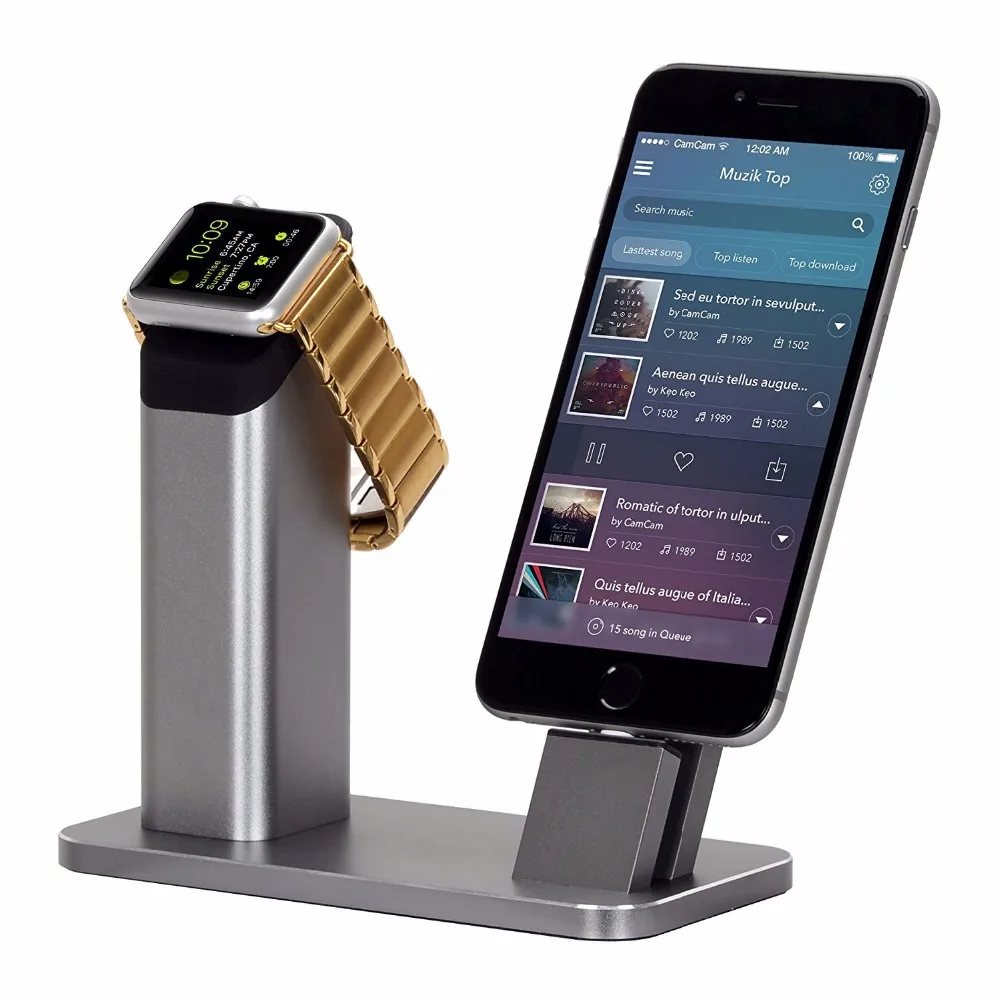DIHAN разместился Универсальный Новый рабочего зарядка для док станции Apple Watch iPhone X