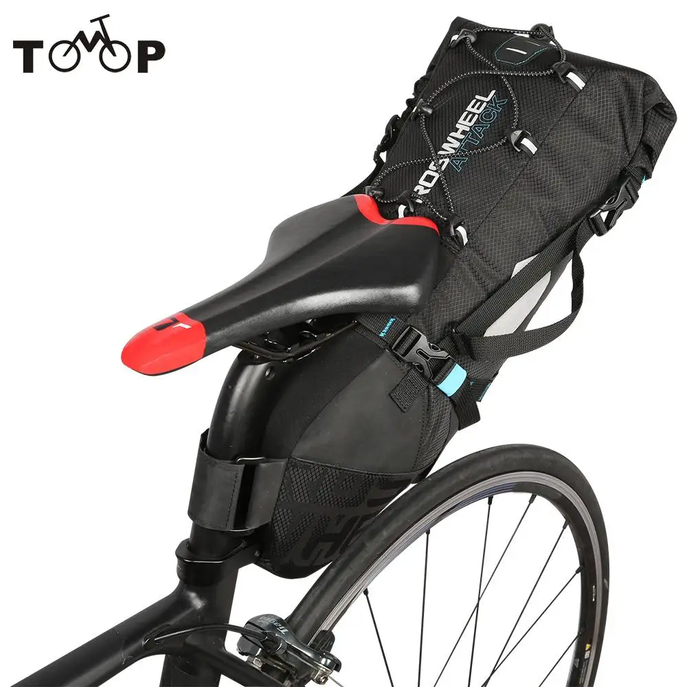 

ROSWHEEL 2017 NEW MTB bike bag cycling bicycle saddle tail rear seat waterproof Storage bags accessories high-capacity 10L