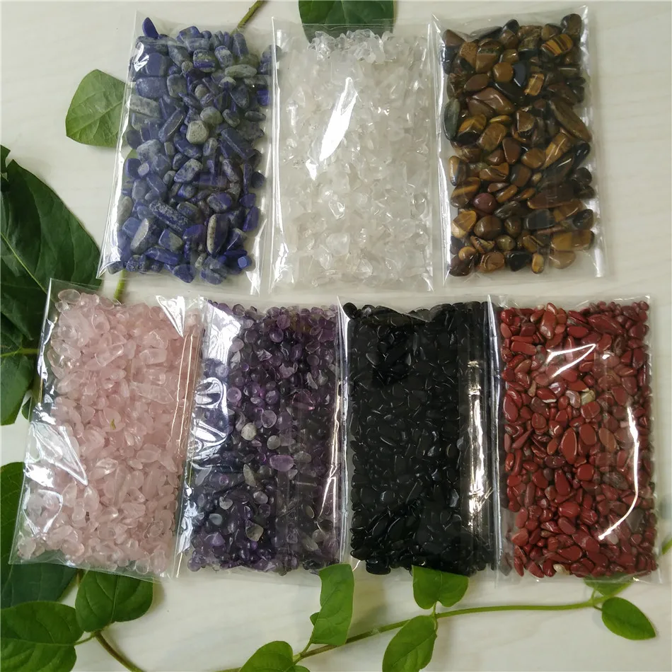 700g Crystal Gravel Rose Quartz Amethyst Stone Crystals Stones Tiger Eye Lapislazuli Agate Black Obsidian Wicca Cristal Islande | Дом и сад