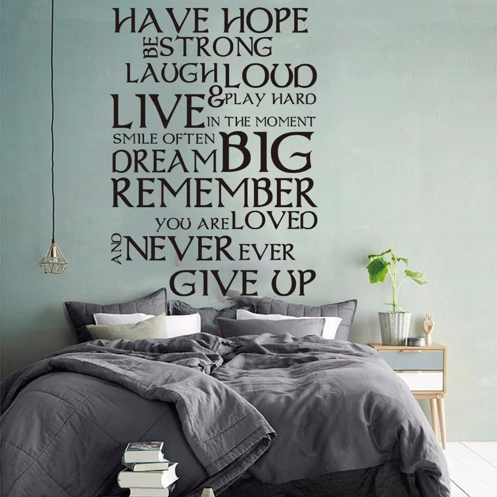 Have Hope Be Strong Dream Quote Wall Sticker Bedroom Living Room Motivation Inspiration Quote Wall Decal Kids Room Vinyl Decor
Have Hope Be Strong Dream Quote Wall Sticker Bedroom Living Room Motivation Inspiration Quote Wall Decal Kids Room Vinyl Decor