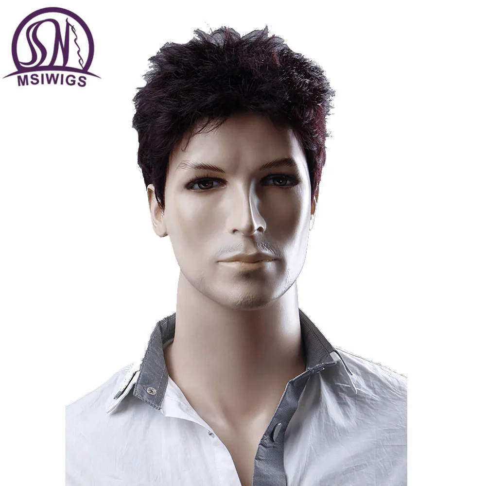MSIWIGS 6 Inches Short Straight Wigs for Men Wine Red Natural Men Wig Hair Synthetic Fiber Heat Resistant
MSIWIGS 6 Inches Short Straight Wigs for Men Wine Red Natural Men Wig Hair Synthetic Fiber Heat Resistant