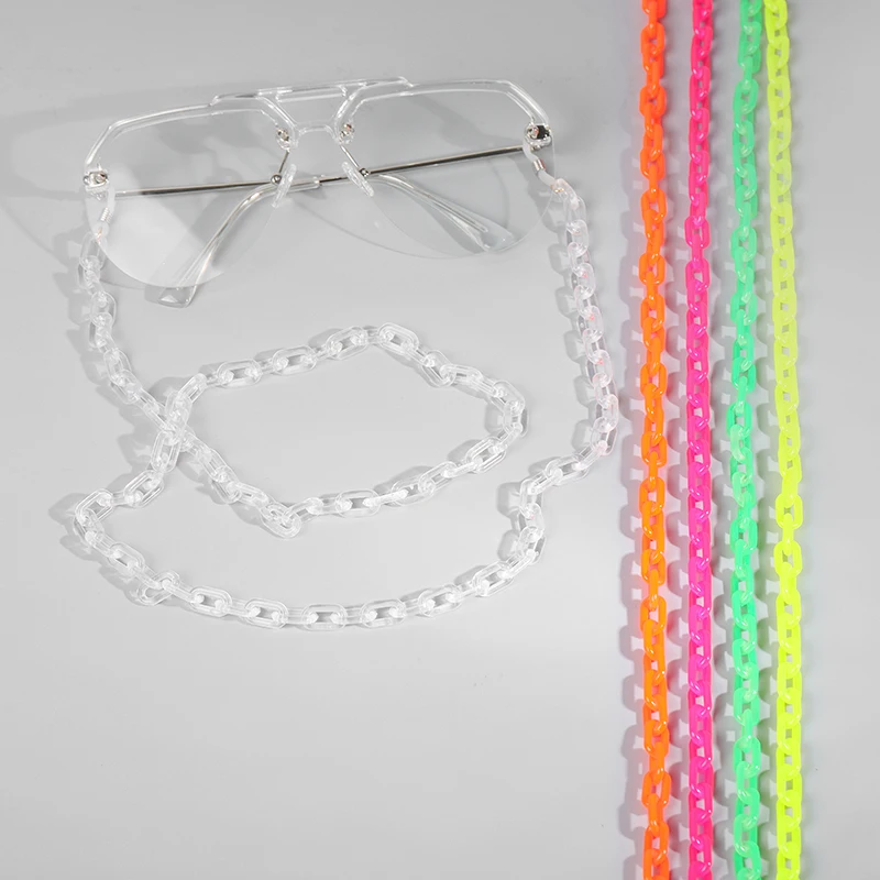 Цепочка для очков акриловая Женская, модный ремешок разных цветов для чтения, аксессуары для солнцезащитных очков, шнур-держатель
Цепочка для очков акриловая Женская, модный ремешок разных цветов для чтения, аксессуары для солнцезащитных очков, шнур-держатель