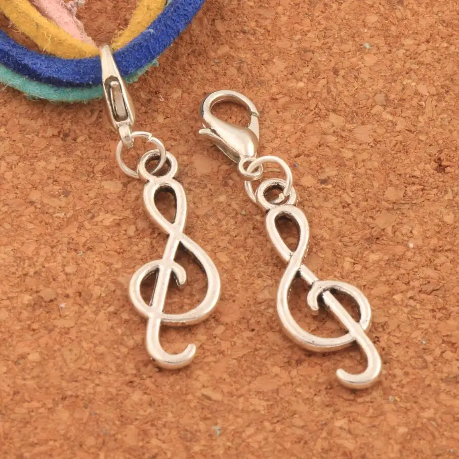 Treble G Clef Musical Note Lobster Claw Clasp Charm Beads 39.6x9.2mm 25PCS zinc alloy Jewelry DIY C1630
Treble G Clef Musical Note Lobster Claw Clasp Charm Beads 39.6x9.2mm 25PCS zinc alloy Jewelry DIY C1630