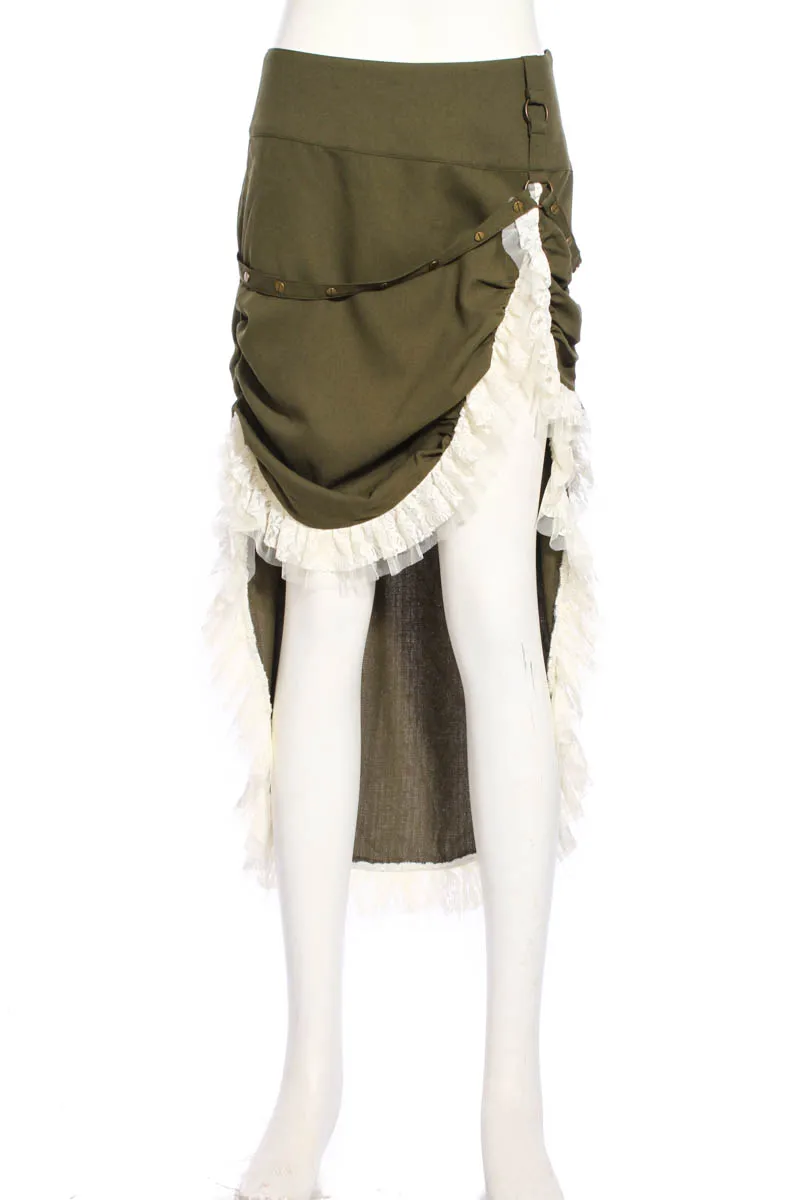 RQ Series Steampunk Women Green Lace Skirts Gothic Multi-layer Mid-Calf Skirts ASymmetrical Skirt SP170
RQ Series Steampunk Women Green Lace Skirts Gothic Multi-layer Mid-Calf Skirts ASymmetrical Skirt SP170