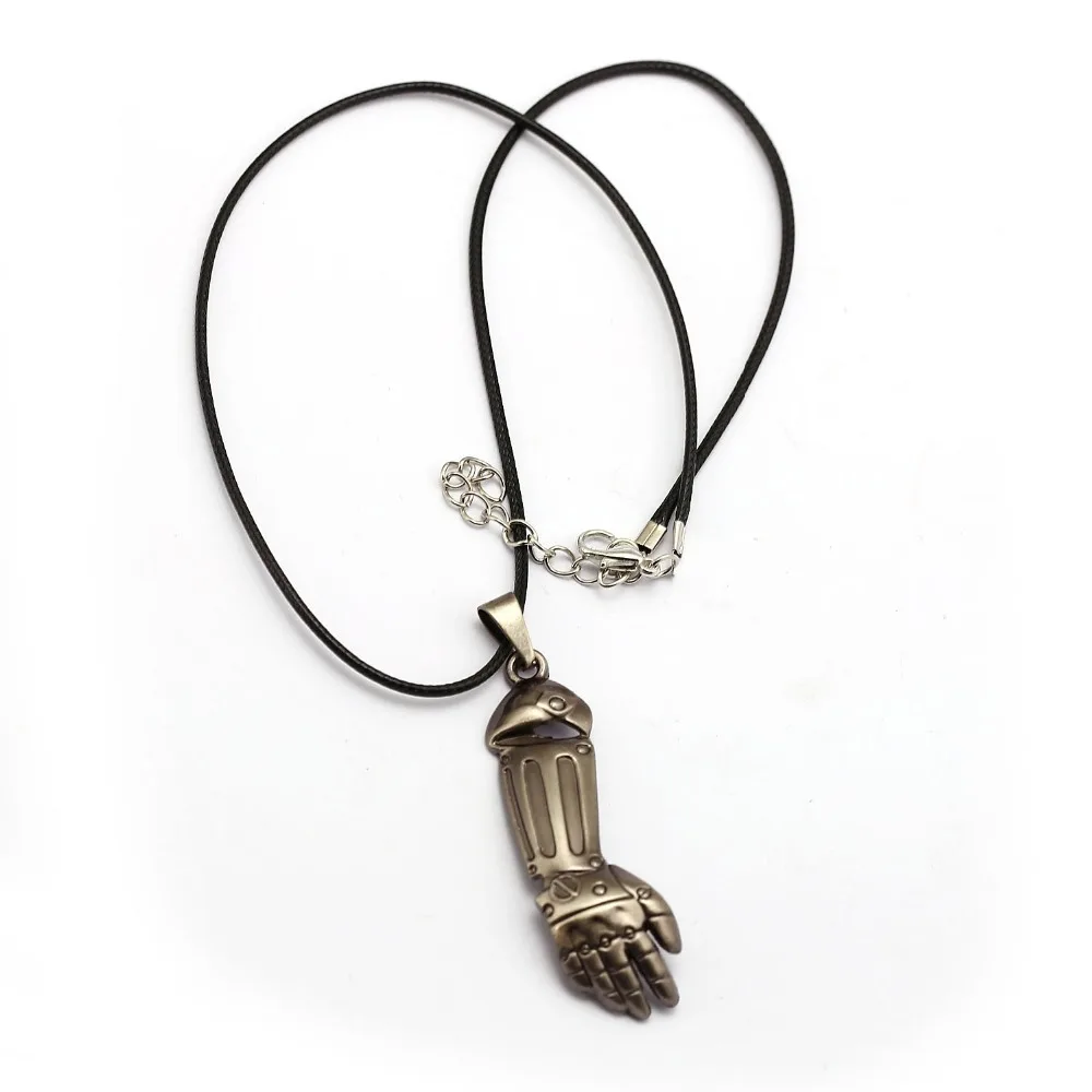 Fullmetal Alchemist Necklace Edward Steel Arm Metal Pendant Rope Chain Necklaces Women Men Charm Gifts Anime Jewelry
Fullmetal Alchemist Necklace Edward Steel Arm Metal Pendant Rope Chain Necklaces Women Men Charm Gifts Anime Jewelry