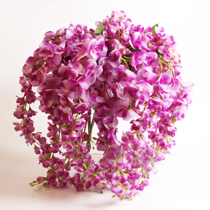 8PCS Artificial Flower Wisteria Home Garden Hanging Flowers Vine Petals Wedding Fake plants Decor Free Shipping
8PCS Artificial Flower Wisteria Home Garden Hanging Flowers Vine Petals Wedding Fake plants Decor Free Shipping