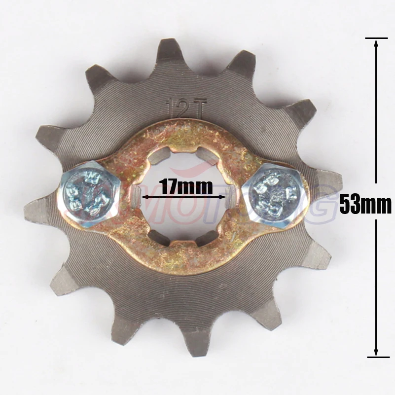 Передняя Звездочка двигателя 420 10 19 10T 11T зубьев 17 мм для скутера мотоцикла