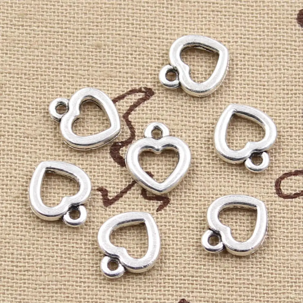 50pcs Charms Heart 12x10mm Handmade Craft Pendant Making fit,Vintage Tibetan Silver color,DIY For Bracelet Necklace
50pcs Charms Heart 12x10mm Handmade Craft Pendant Making fit,Vintage Tibetan Silver color,DIY For Bracelet Necklace