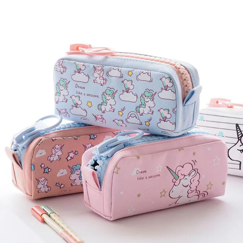 Cartoon Unicorn Pencil Case Big capacity Canvas School Pen Bag Storage Pouch School Supplies Stationery gift Estuches
Cartoon Unicorn Pencil Case Big capacity Canvas School Pen Bag Storage Pouch School Supplies Stationery gift Estuches