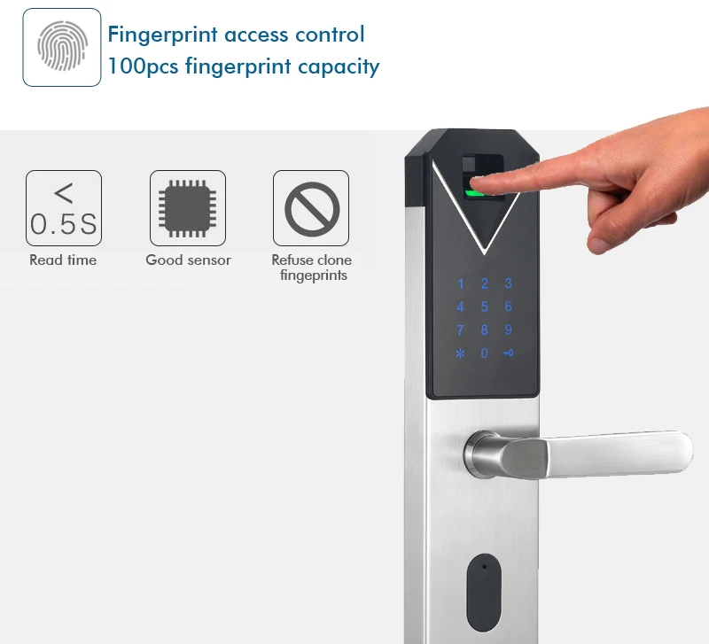 CYPATLIC JCF3325B Sliver Color Stainless Steel Fingerprint Lock Porta Safe Electronic Lock With English Audio Guide
CYPATLIC JCF3325B Sliver Color Stainless Steel Fingerprint Lock Porta Safe Electronic Lock With English Audio Guide
