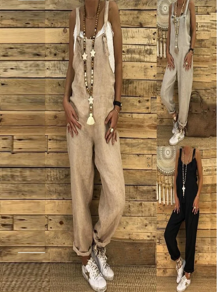 Jumpsuits for women 2020 fashion new autumn and winter loose casual large size linen cotton one-piece bibs womens playsuit
Jumpsuits for women 2020 fashion new autumn and winter loose casual large size linen cotton one-piece bibs womens playsuit