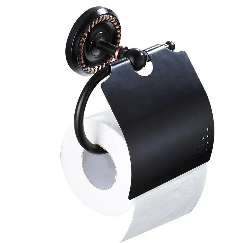 Free shipping Round base Black bronze bathroom hardware copper toilet paper holder tissue roll holder with cover 2505
Free shipping Round base Black bronze bathroom hardware copper toilet paper holder tissue roll holder with cover 2505