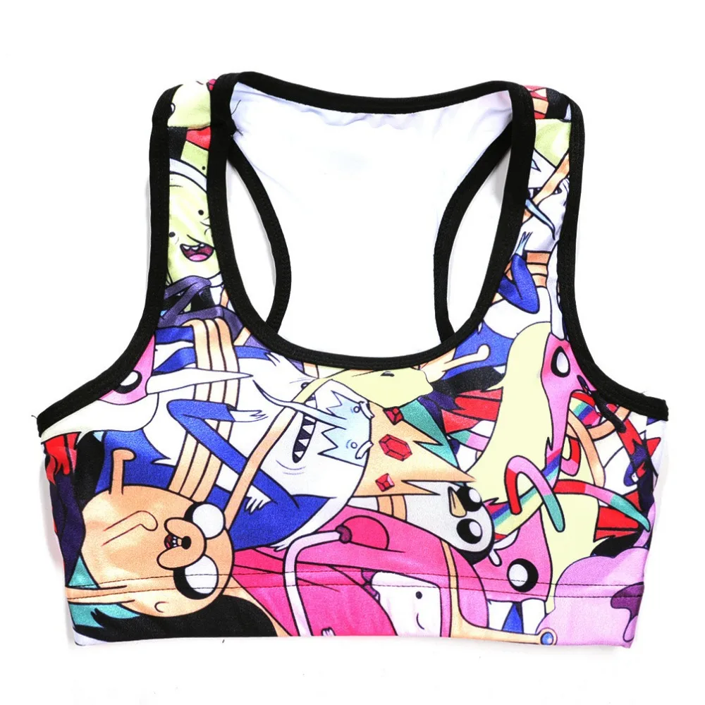 Women Adventure Time Print Fitness Short Vest Workout Wireless Underwear Seamless Stretch Tank Top Hiphop Soft Bras
Women Adventure Time Print Fitness Short Vest Workout Wireless Underwear Seamless Stretch Tank Top Hiphop Soft Bras