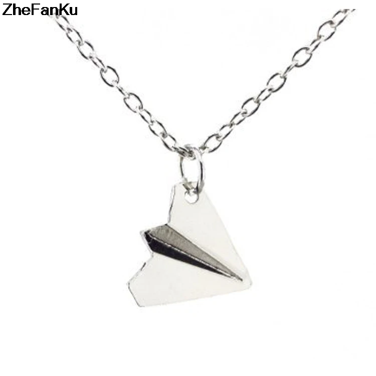 Ожерелье с подвеской в виде бумажного самолета для мужчин и женщин|pendant jewelry|jewelry