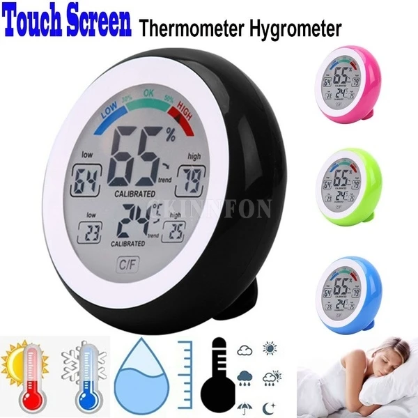 DHL 200PCS New Digital LCD Display Indoor Thermometer Hygrometer Round Wireless Electronic Temperature Humidity Meter
DHL 200PCS New Digital LCD Display Indoor Thermometer Hygrometer Round Wireless Electronic Temperature Humidity Meter