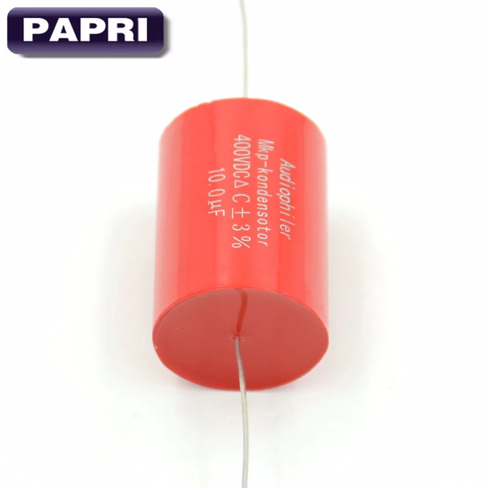 PAPRI 400VDC 10UF Audiophiler MKP Axial Capacitor Audio Grade HIFI DIY Capacitortube Guitar Amplifier Lot/1PCS
PAPRI 400VDC 10UF Audiophiler MKP Axial Capacitor Audio Grade HIFI DIY Capacitortube Guitar Amplifier Lot/1PCS