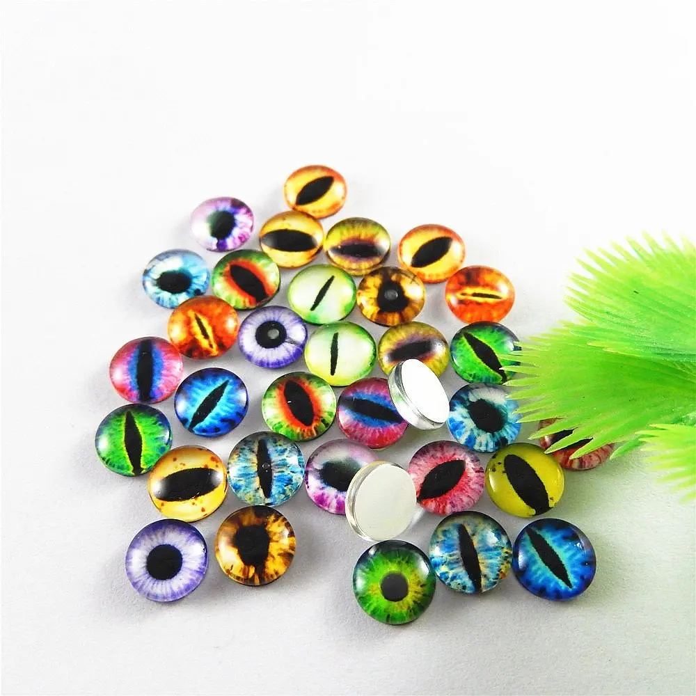 100pcs Glass Dragon Eye Covered Cabochons Assorted Round for Doll Making and Jewelry Settings 6/8/10mm
100pcs Glass Dragon Eye Covered Cabochons Assorted Round for Doll Making and Jewelry Settings 6/8/10mm