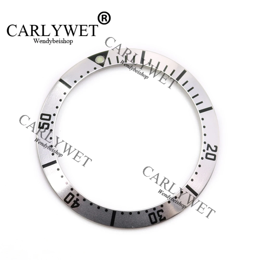 CARLYWET оптовая продажа высококачественные алюминиевые Серебристые часы с черным