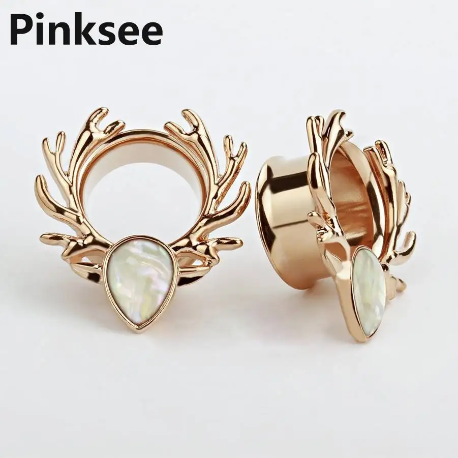 1PC Deer Head Ear Plugs and Tunnels Stainless Steel Ear Piercings Screw Fit Expansion Stretched Fesh Tunnels Body Jewelry
1PC Deer Head Ear Plugs and Tunnels Stainless Steel Ear Piercings Screw Fit Expansion Stretched Fesh Tunnels Body Jewelry