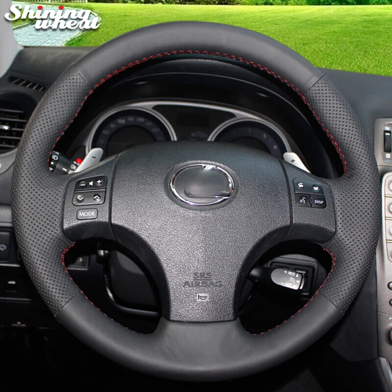 BANNIS Black Genuine Leather Car Steering Wheel Cover for Lexus IS IS250 IS250C IS300 IS300C IS350 IS350C F SPORT 2005-11
BANNIS Black Genuine Leather Car Steering Wheel Cover for Lexus IS IS250 IS250C IS300 IS300C IS350 IS350C F SPORT 2005-11