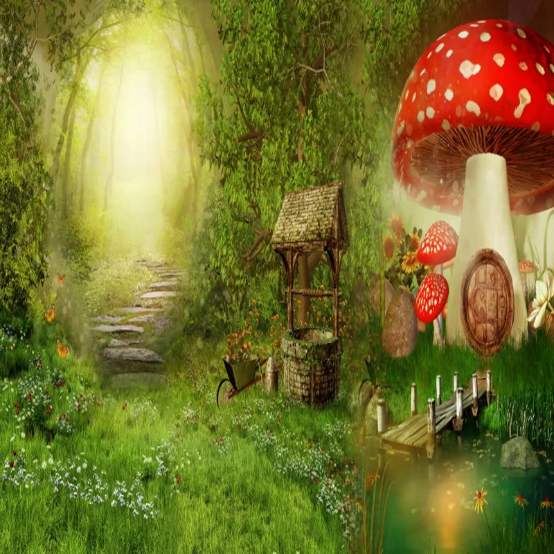Custom mural Cartoon forest mushroom children room mural background wall mural stereo wallpaper living room mural
Custom mural Cartoon forest mushroom children room mural background wall mural stereo wallpaper living room mural