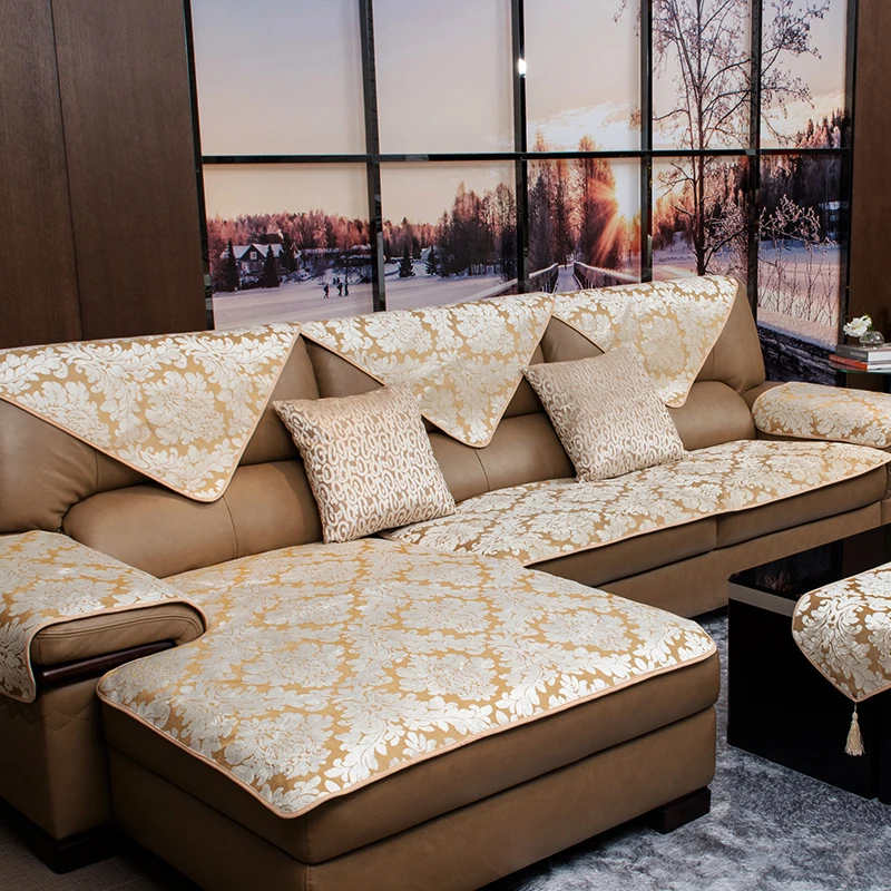 European Non-slip all-inclusive sofa cushion leather sofa Protective sofa cover Velvet jacquard customize coner sofa slipcover
European Non-slip all-inclusive sofa cushion leather sofa Protective sofa cover Velvet jacquard customize coner sofa slipcover