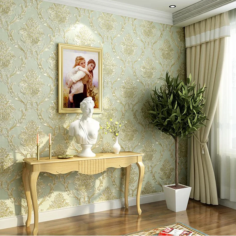 Q QIHANG European Style Environmental Protection 3D Non-woven Living Room Bedroom TV Background Wallp aper 10M*0.53M=5.3M2
Q QIHANG European Style Environmental Protection 3D Non-woven Living Room Bedroom TV Background Wallp aper 10M*0.53M=5.3M2