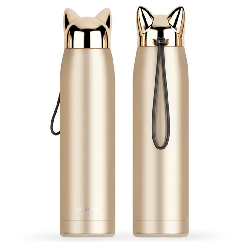 Stainless Steel Vacuum Flasks Double Wall Thermos Bottle 320ml Cute Cat Fox Ear Thermal Coffee Tea Milk Travel Mug Xmas Gifts
Stainless Steel Vacuum Flasks Double Wall Thermos Bottle 320ml Cute Cat Fox Ear Thermal Coffee Tea Milk Travel Mug Xmas Gifts