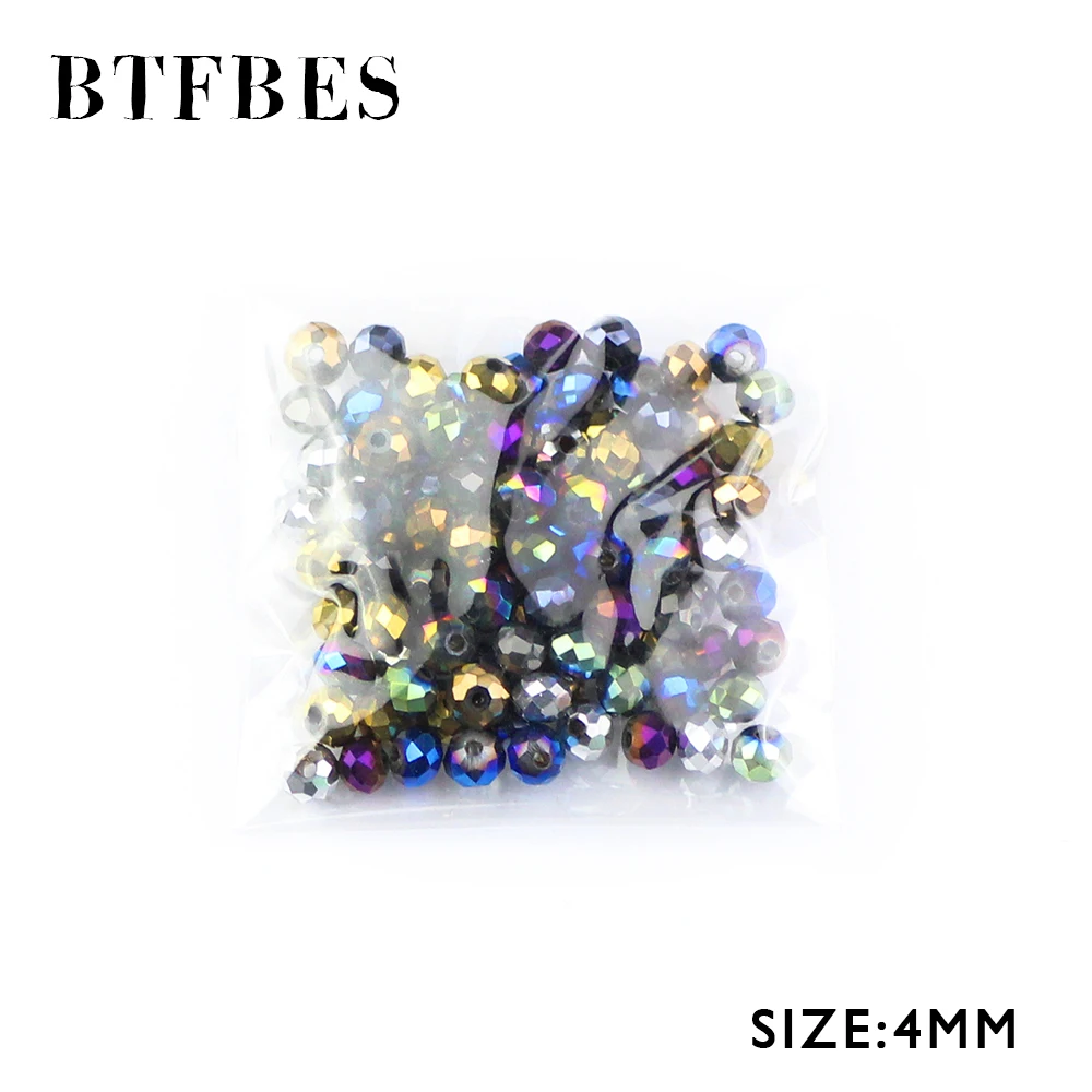 BTFBES Faceted Flat Round Austrian Crystals 4mm 100pcs Loose Beads Plated AB Glass ball for Necklace Jewelry Bracelet Making DIY
BTFBES Faceted Flat Round Austrian Crystals 4mm 100pcs Loose Beads Plated AB Glass ball for Necklace Jewelry Bracelet Making DIY