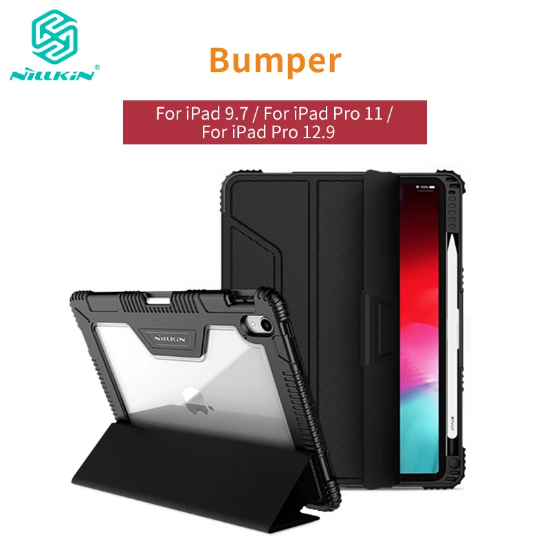 NILLKIN для iPad 9.7 Чехол Pro 11 12 9 2018 чехол умный флип-чехол с держателем карандаша