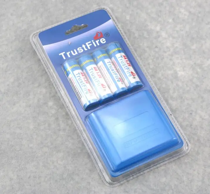 

12pcs/lot Trustfire AA 2700mAh NI-MH 1.2V Rechargeable NiMH Battery For Toys MP3 Camera With Package Case Size 5 AA Batteries