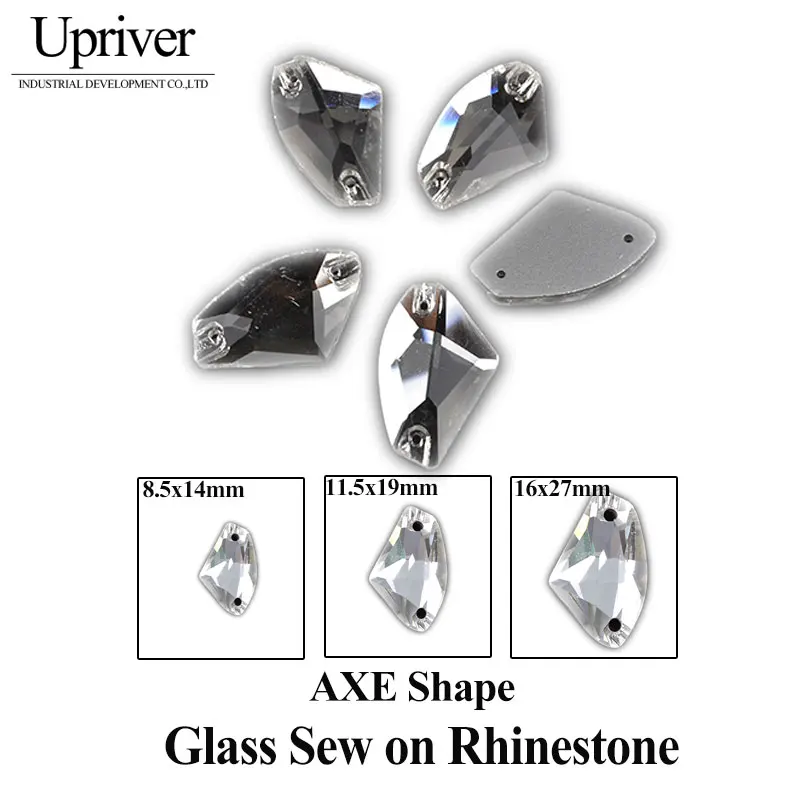 Upriver All Sizes High Quality AX Shape Crystal Glass Sew On Rhinestone Flat Back With Two Holes For DIY Dress Garment Bag
Upriver All Sizes High Quality AX Shape Crystal Glass Sew On Rhinestone Flat Back With Two Holes For DIY Dress Garment Bag